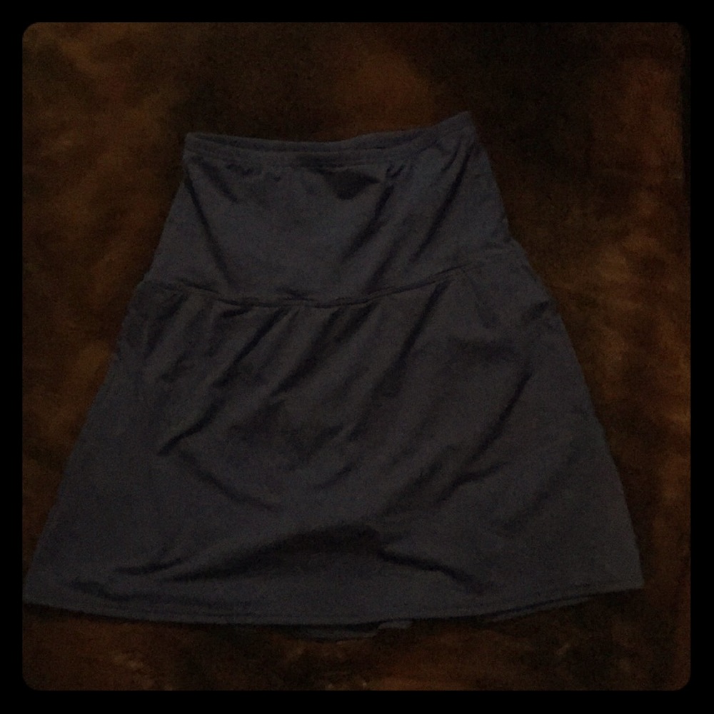 Lands end high waisted swim skirt